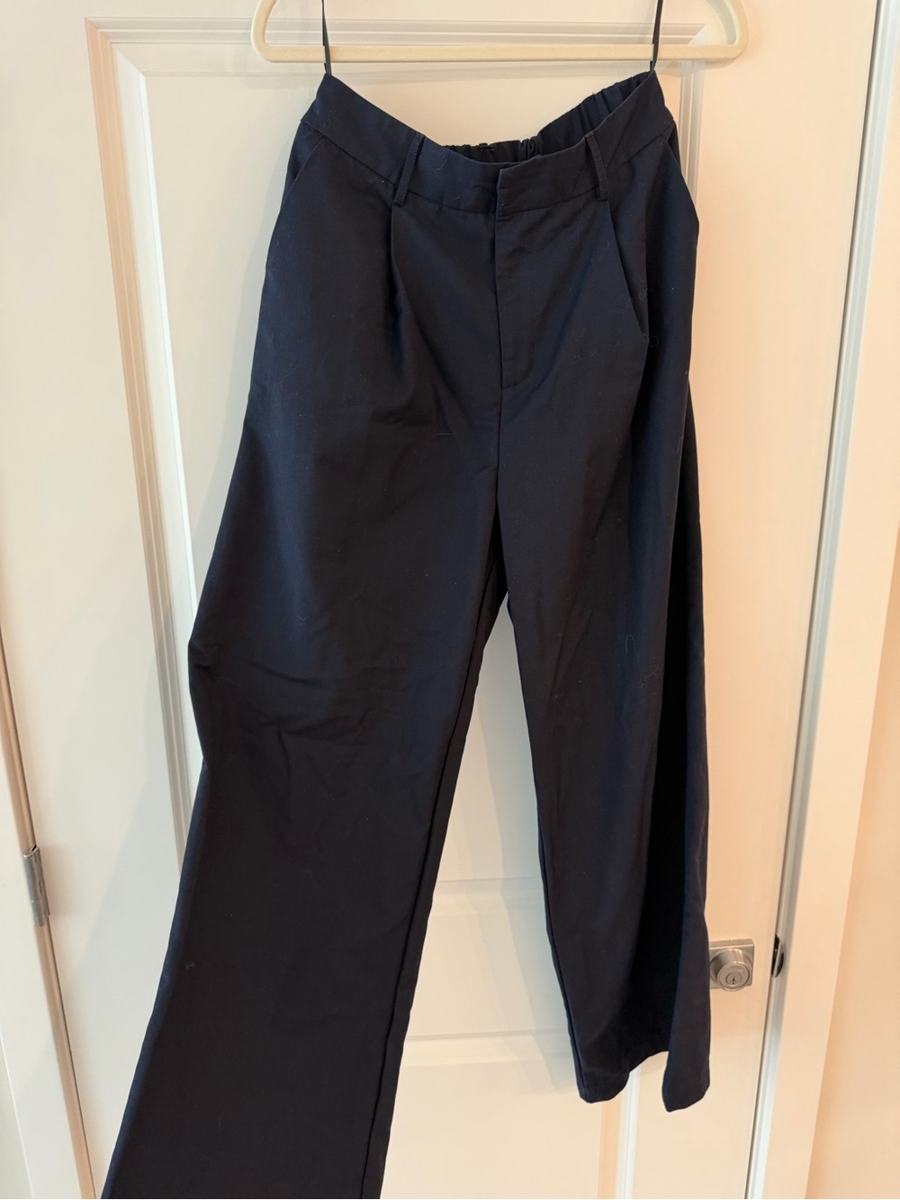 Commense Navy Wide-Leg Women's Trousers